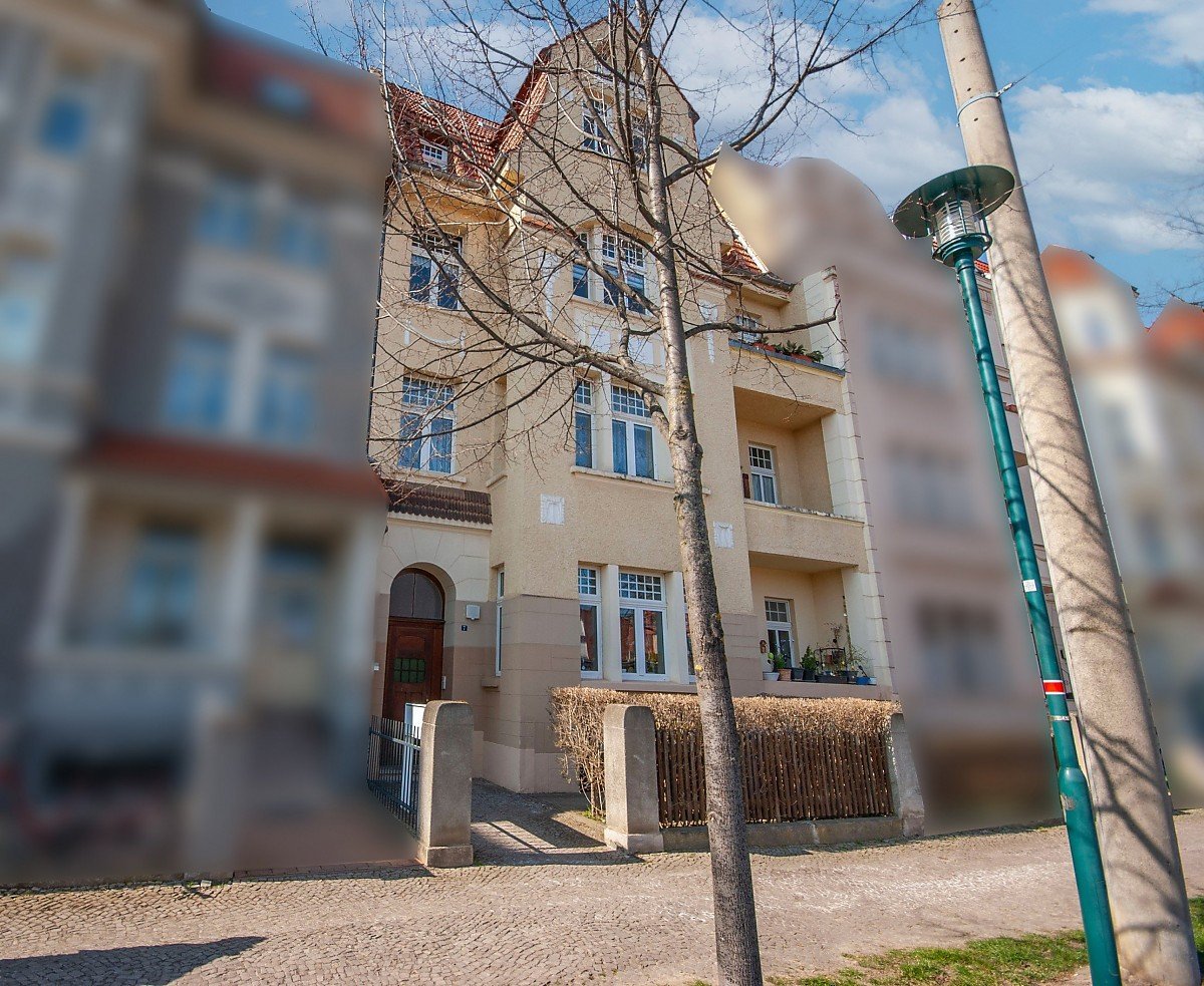 Au�enansicht Mehrfamilienhaus Halberstadt Kapitalanlage mit Garten Valentin Hauser Immobilien