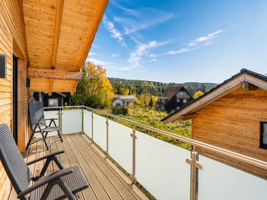 Balkon Ferienhaus Goslar / Bockswiese