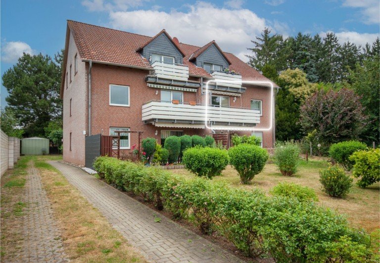 Aussenansicht Sch�ppenstedt Etagenwohnung Kapitalanlage mit Balkon & Stellplatz