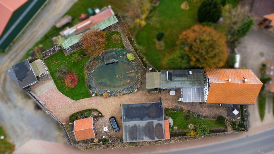 Drohnenansicht Einfamilienhaus Schladen / Wehre