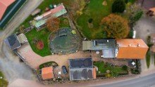 Drohnenansicht Liebevoll saniertes Einfamilienhaus in Schladen Wehre