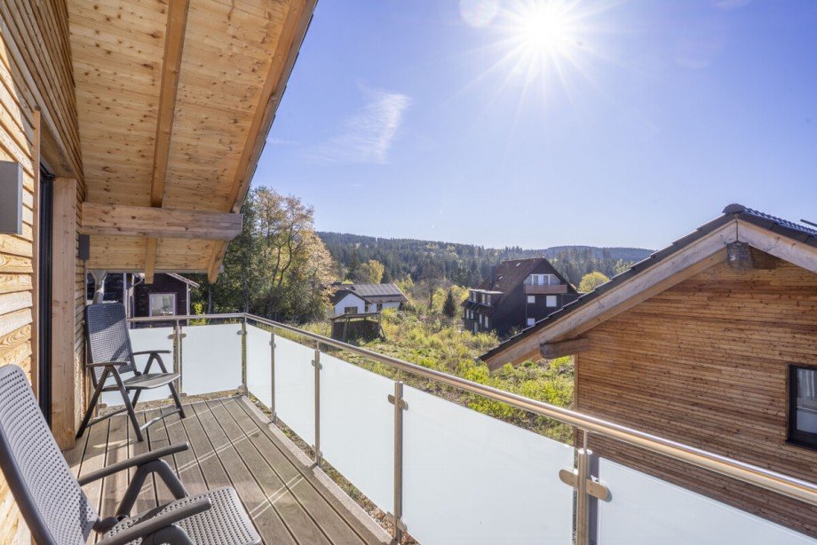 Balkon Ferienhaus Goslar / Bockswiese